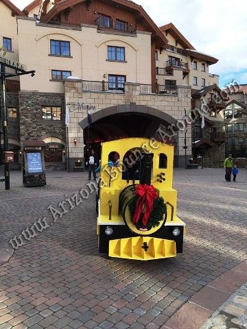 Rent a trackless train in Colorado